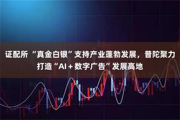 证配所 “真金白银”支持产业蓬勃发展，普陀聚力打造“AI＋数字广告”发展高地