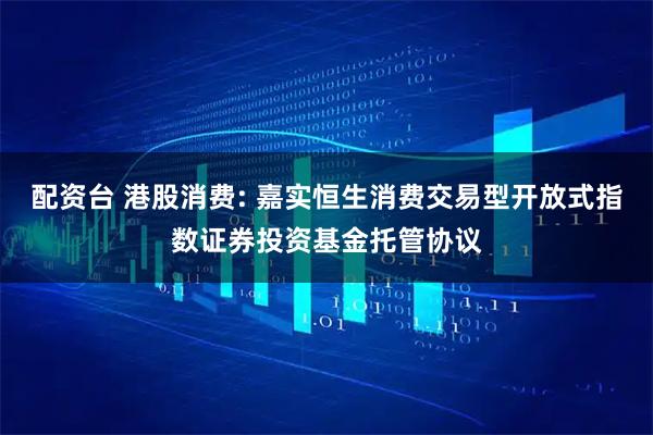 配资台 港股消费: 嘉实恒生消费交易型开放式指数证券投资基金托管协议